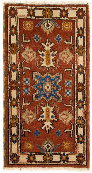 Tappeto orientale - 120 x 64 cm - ruggine