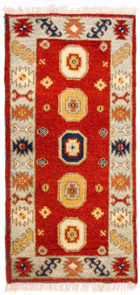 Tappeto orientale - 125 x 64 cm - rosso