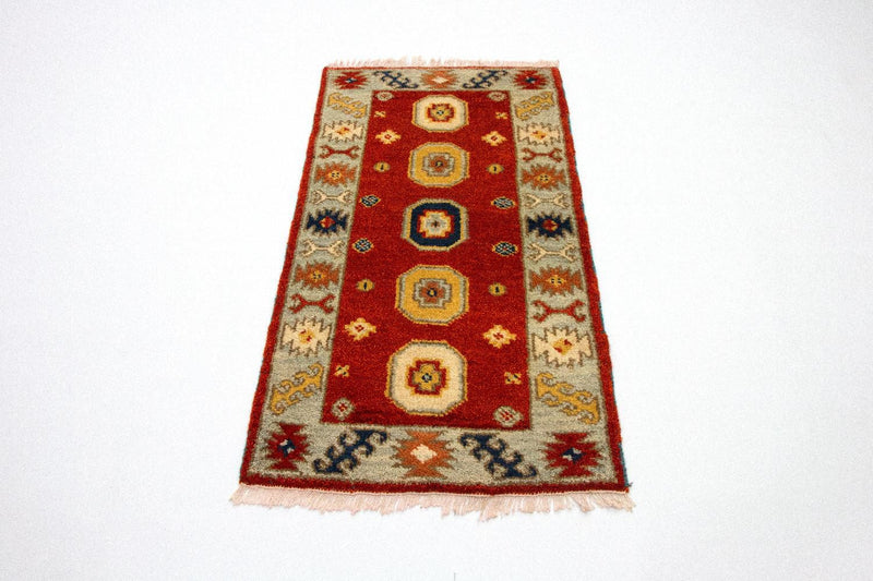 Tappeto orientale - 125 x 64 cm - rosso