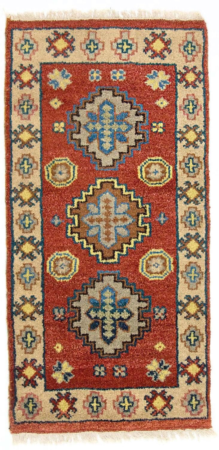 Tappeto orientale - 124 x 63 cm - rosso