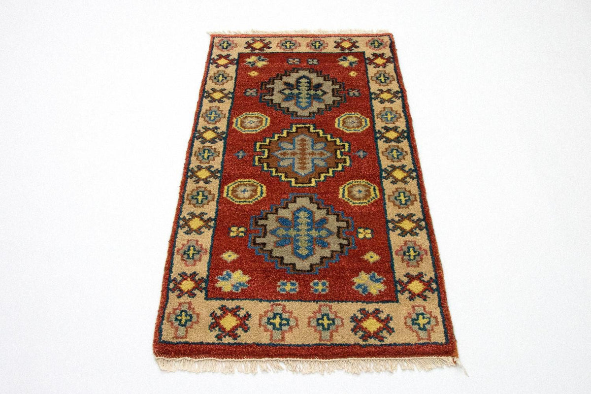 Tappeto orientale - 124 x 63 cm - rosso