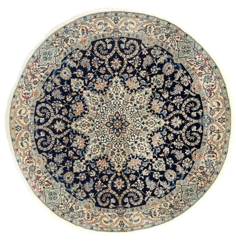 Tappeto Persero - Nain - Reale rotondo  - 210 x 210 cm - blu scuro
