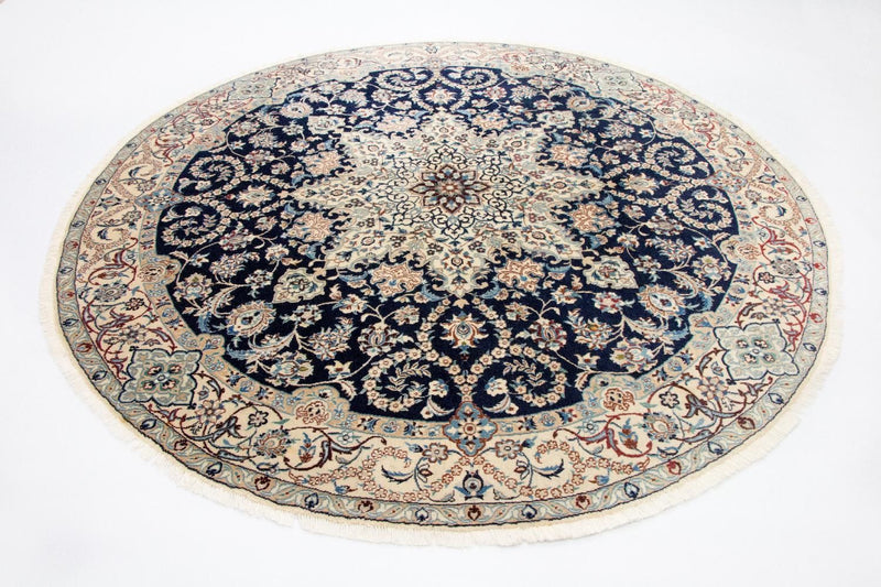 Tappeto Persero - Nain - Reale rotondo  - 210 x 210 cm - blu scuro