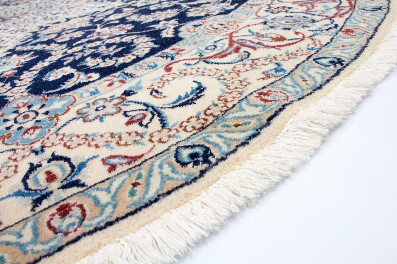 Tappeto Persero - Nain - Reale rotondo  - 210 x 210 cm - blu scuro