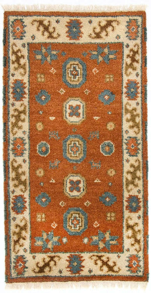 Tappeto orientale - 119 x 63 cm - arancione