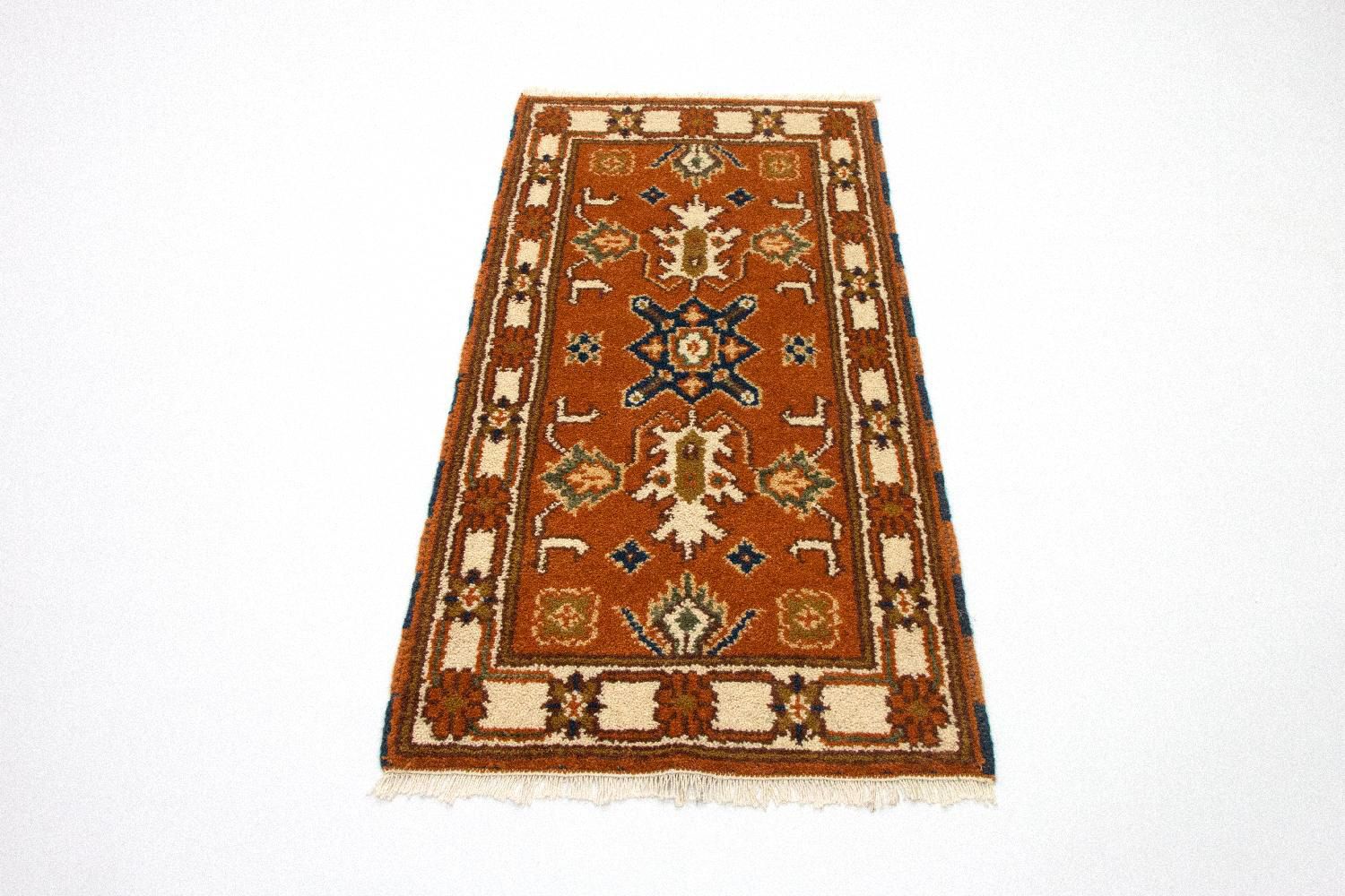 Tappeto orientale - 126 x 62 cm - ruggine