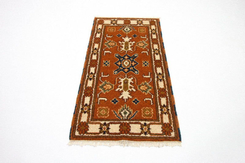 Tappeto orientale - 126 x 62 cm - ruggine