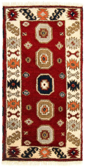 Tappeto orientale - 117 x 64 cm - rosso