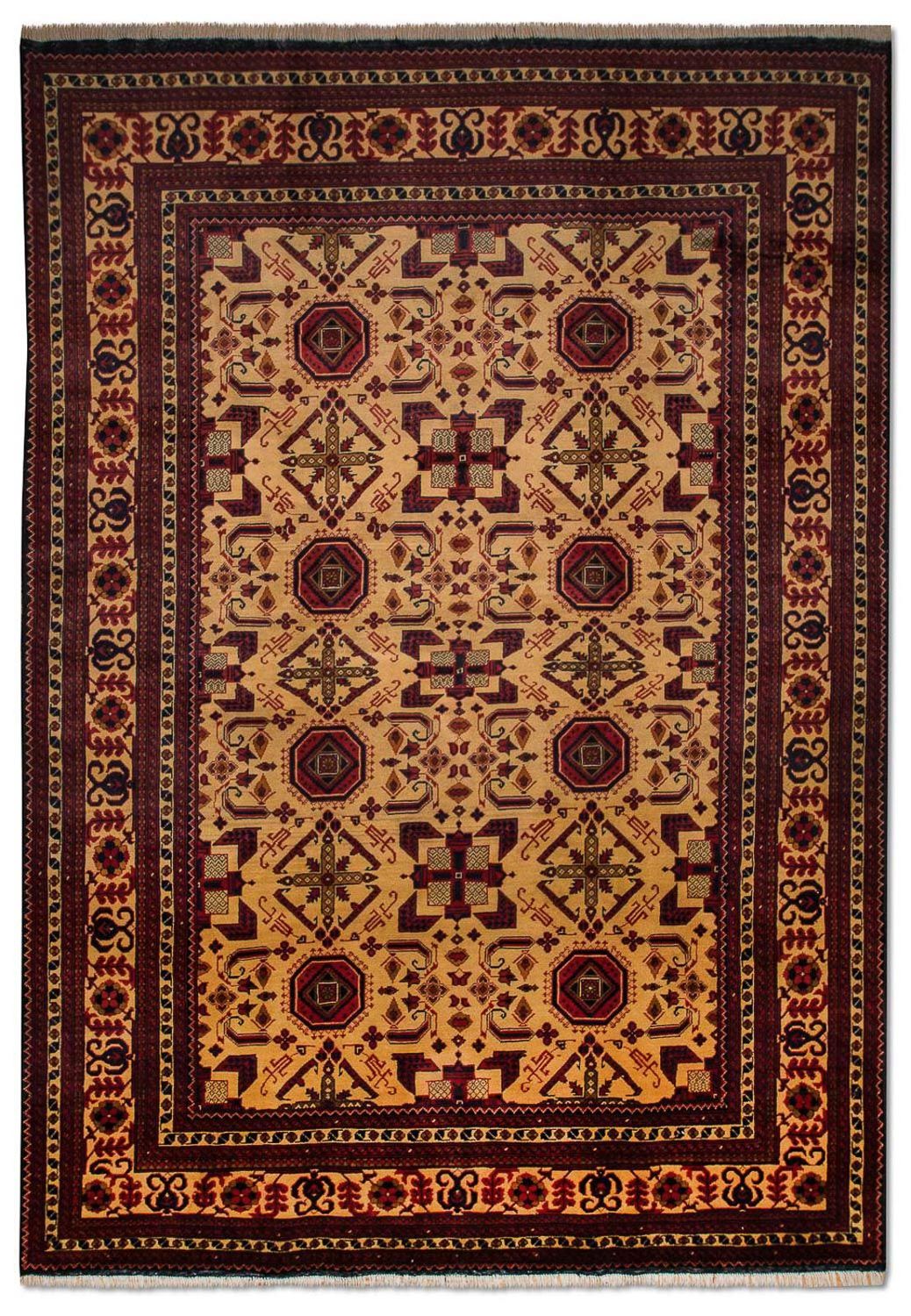 Tappeto afgano - Hatschlu - 290 x 202 cm - giallo