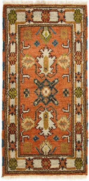Tappeto orientale - 123 x 65 cm - arancione