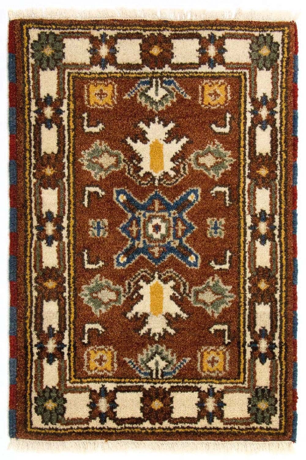 Tappeto orientale - 92 x 61 cm - marrone