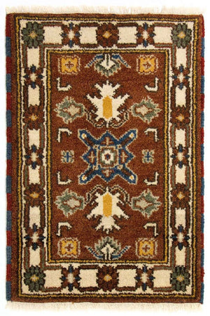 Tappeto orientale - 92 x 61 cm - marrone