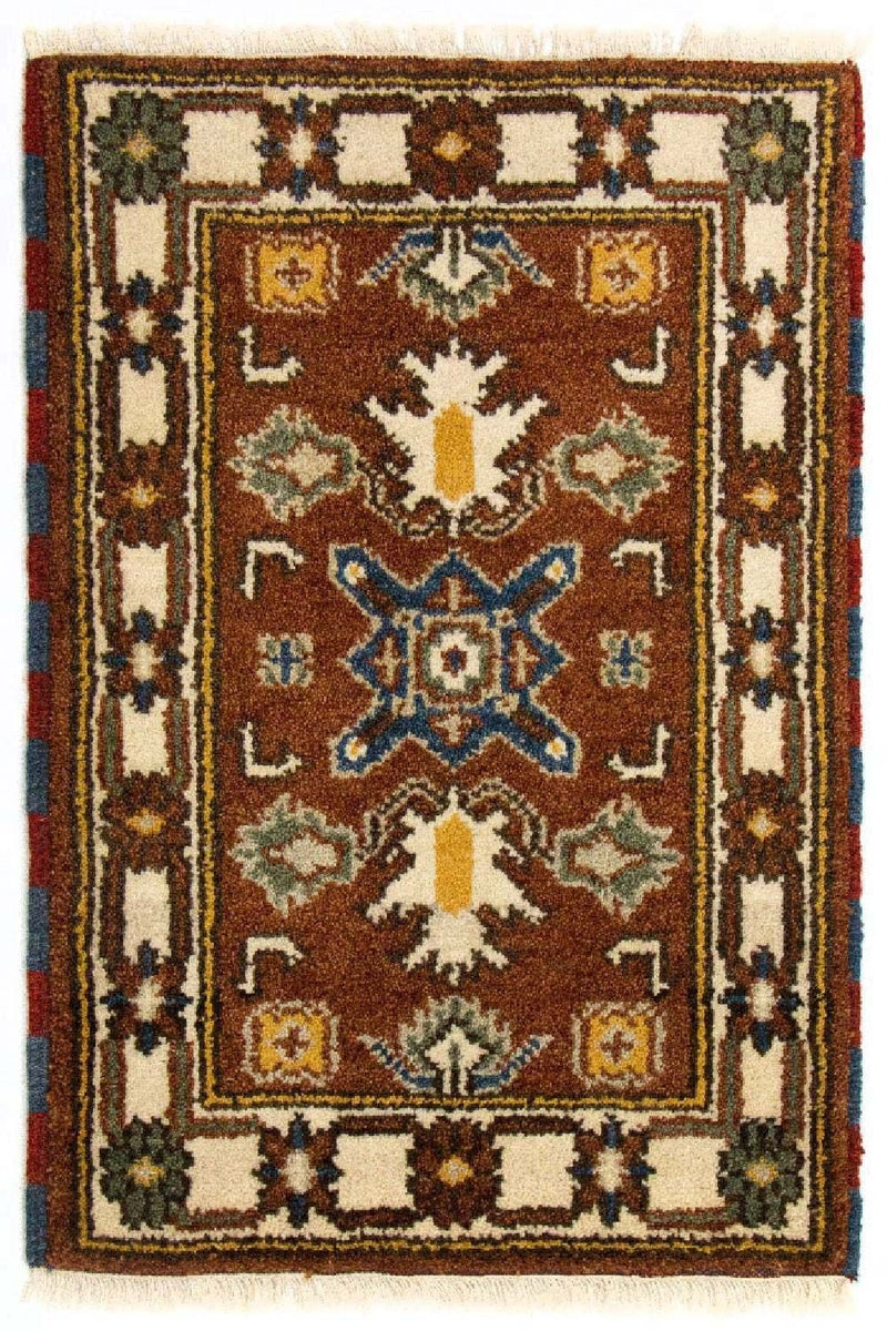Tappeto orientale - 92 x 61 cm - marrone