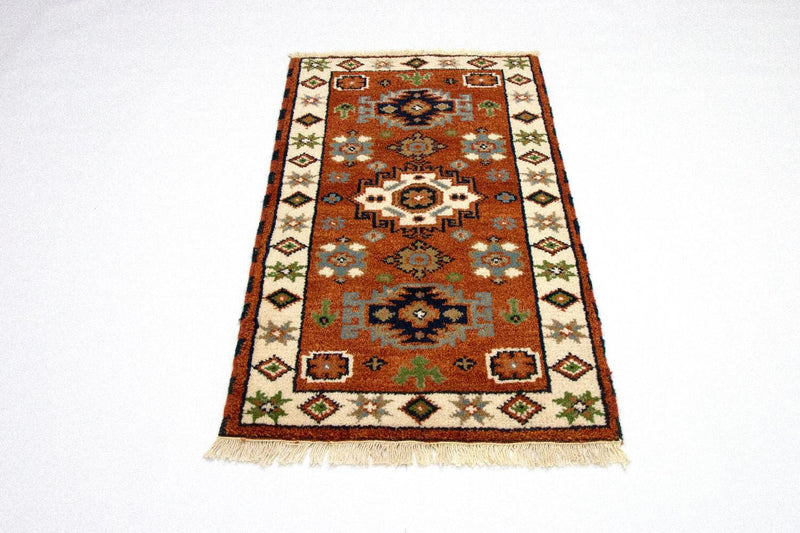 Tappeto orientale - 115 x 64 cm - ruggine