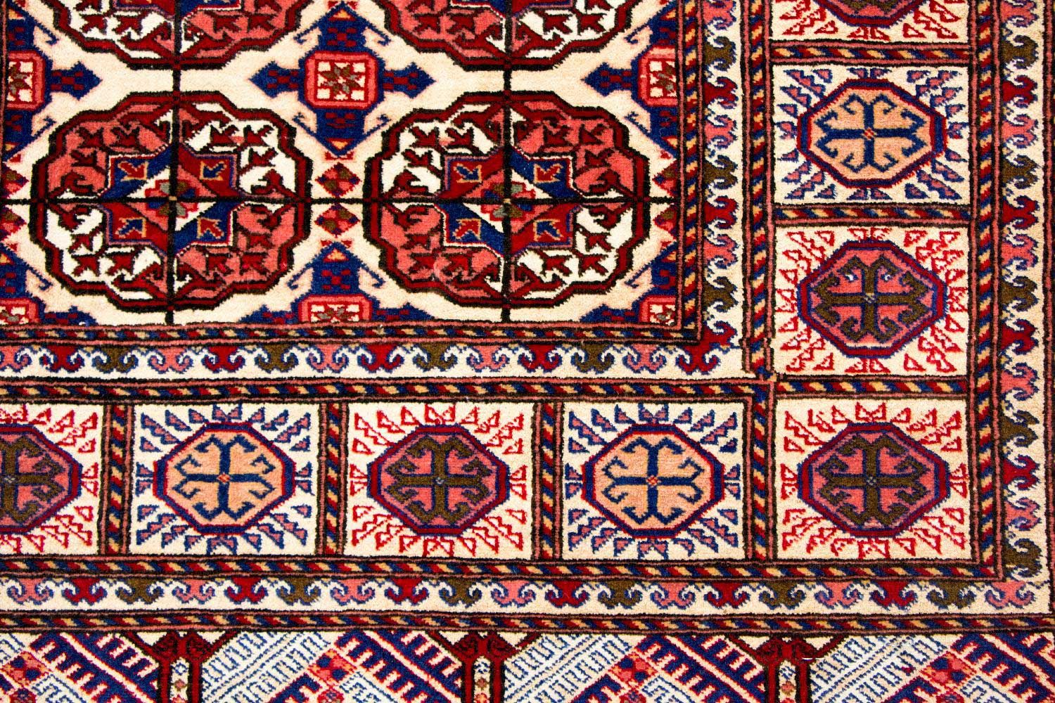 Tappeto corsia Tappeto di seta - seta afgana - 284 x 82 cm - rosso