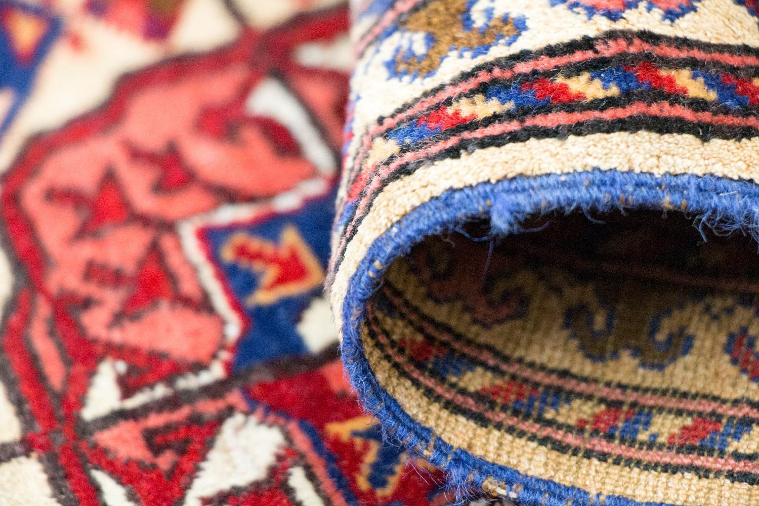 Tappeto corsia Tappeto di seta - seta afgana - 284 x 82 cm - rosso