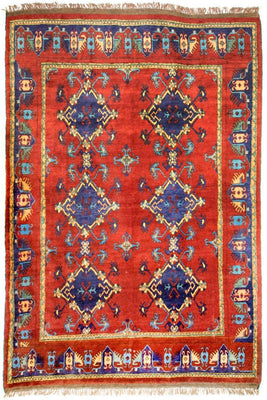 Tappeto afgano - Kunduz - 294 x 211 cm - rosso
