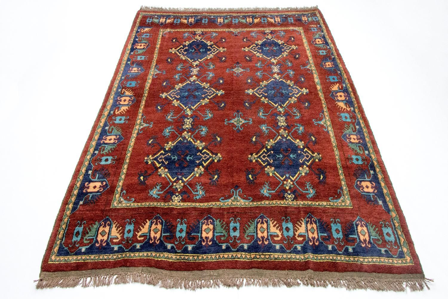 Tappeto afgano - Kunduz - 294 x 211 cm - rosso