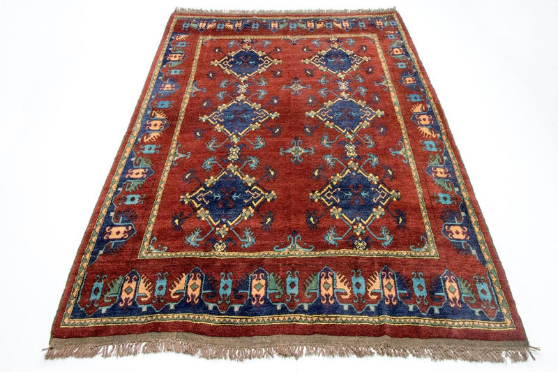 Tappeto afgano - Kunduz - 294 x 211 cm - rosso
