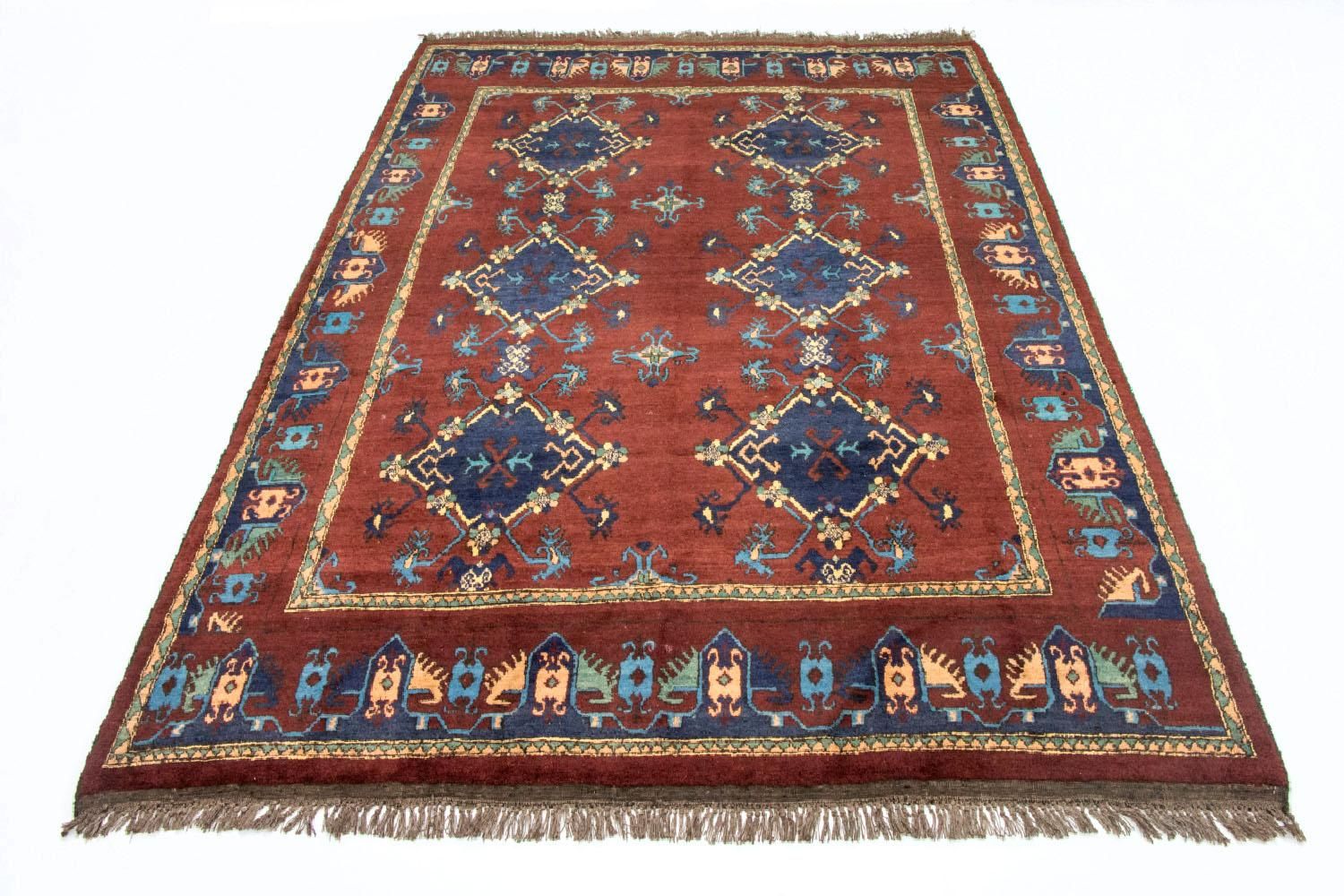 Tappeto afgano - Kunduz - 294 x 211 cm - rosso