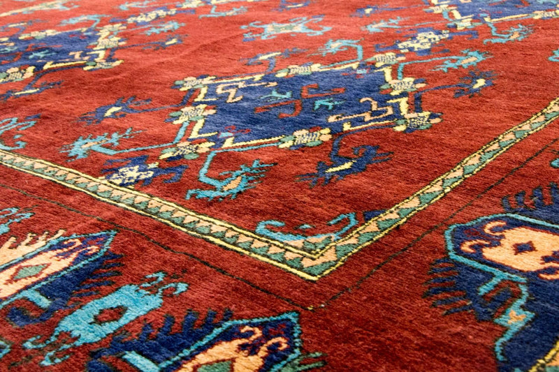 Tappeto afgano - Kunduz - 294 x 211 cm - rosso