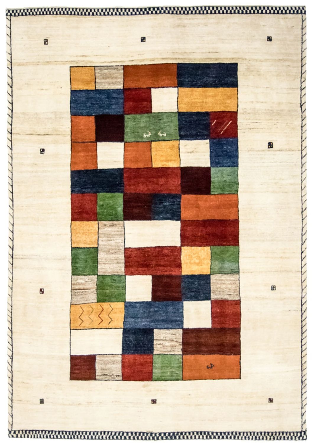 Tappeto Gabbeh - Loribaft Persero - 249 x 175 cm - colorato