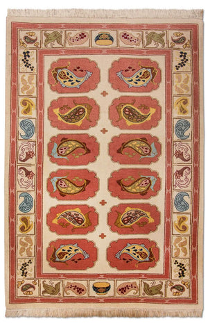 Tappeto Persero - Tabriz - Reale - 109 x 99 cm - multicolore