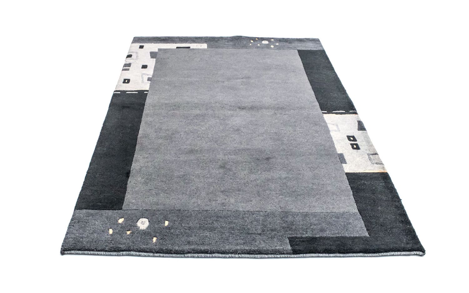 Tappeto Nepal - 180 x 124 cm - argento