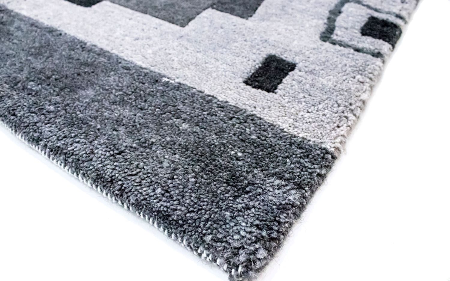 Tappeto Nepal - 180 x 124 cm - argento