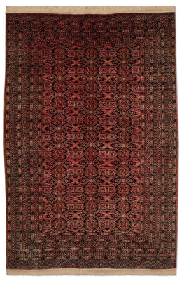 Tappeto afgano - Bukhara - 191 x 123 cm - rosso chiaro