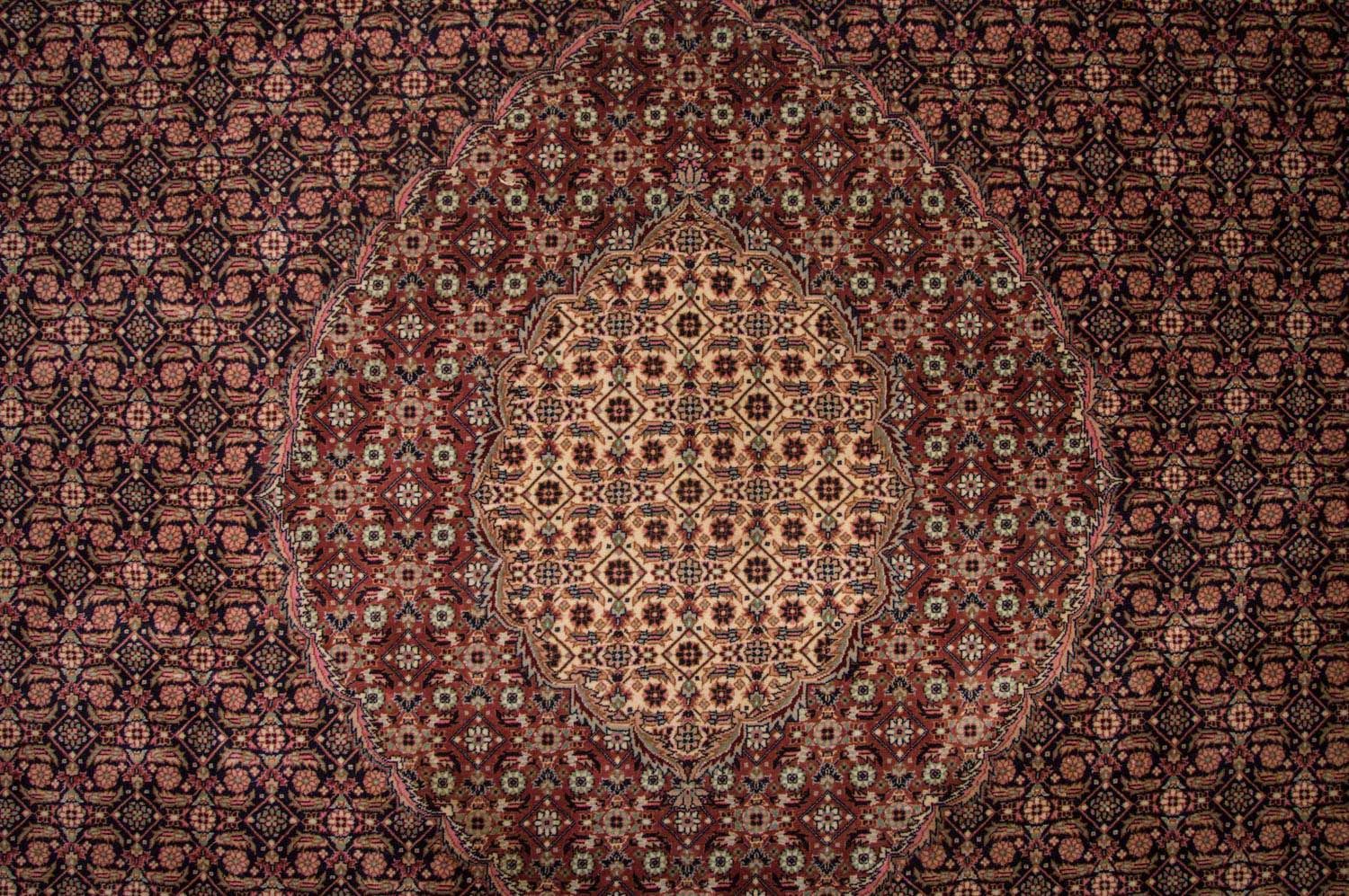 Tappeto Persero - Tabriz - Reale - 353 x 252 cm - blu scuro