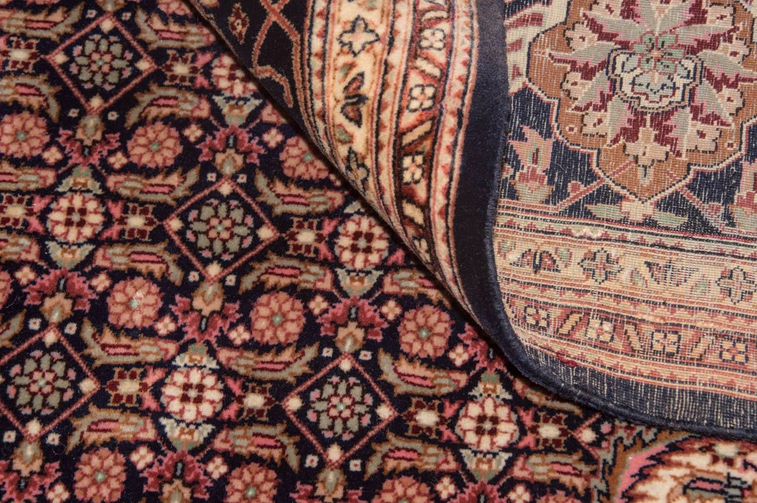 Tappeto Persero - Tabriz - Reale - 353 x 252 cm - blu scuro