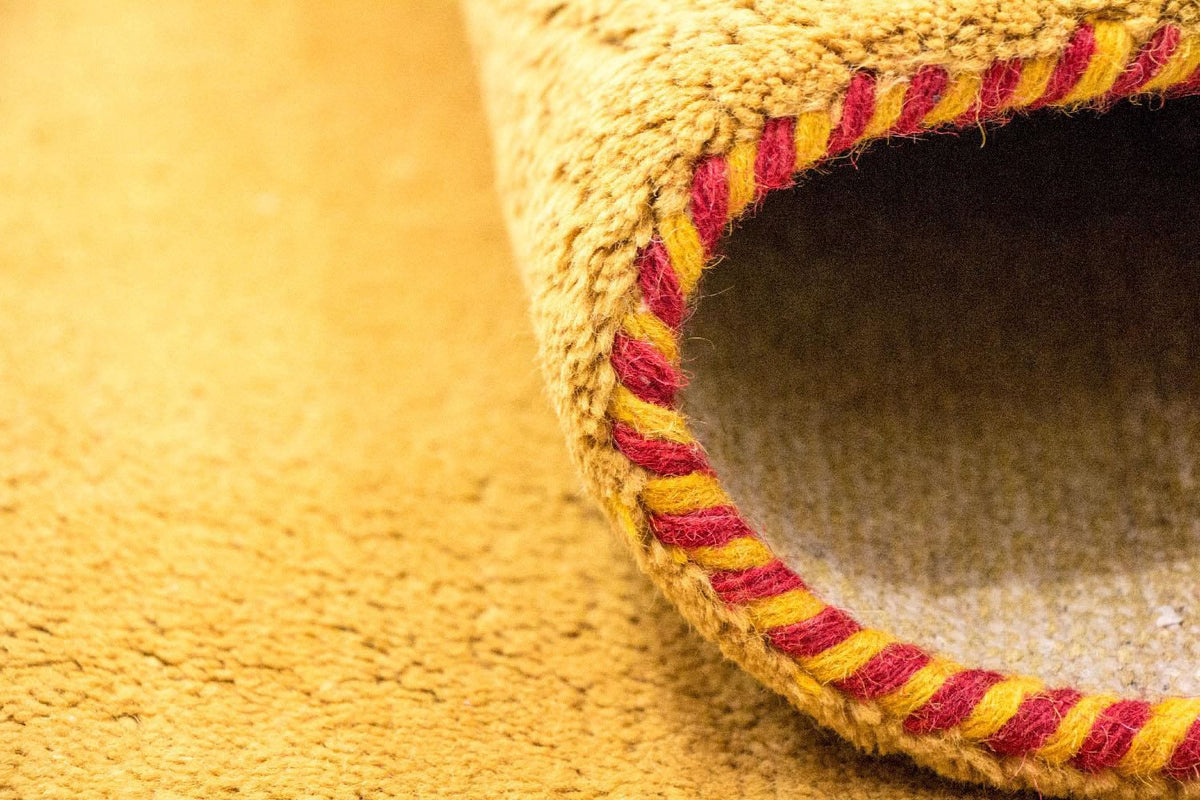 Tappeto Gabbeh - Indus - 202 x 141 cm - oro