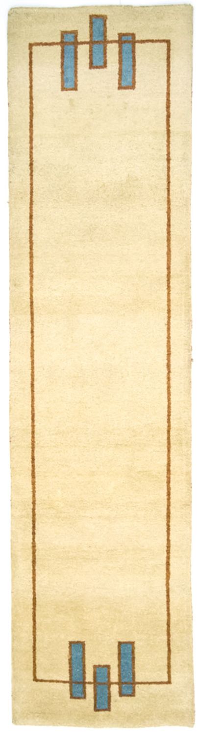 Tappeto corsia Tappeto Gabbeh - Indus - 298 x 80 cm - beige