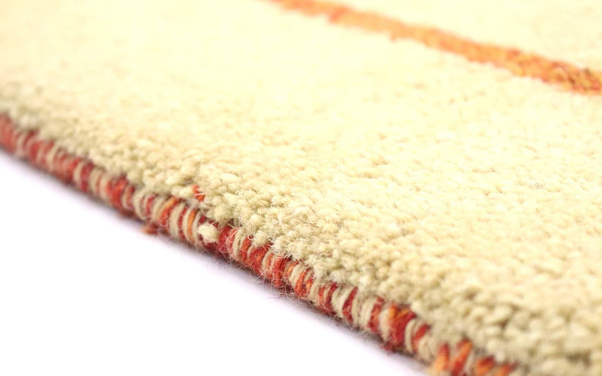 Tappeto corsia Tappeto Gabbeh - Indus - 298 x 80 cm - beige