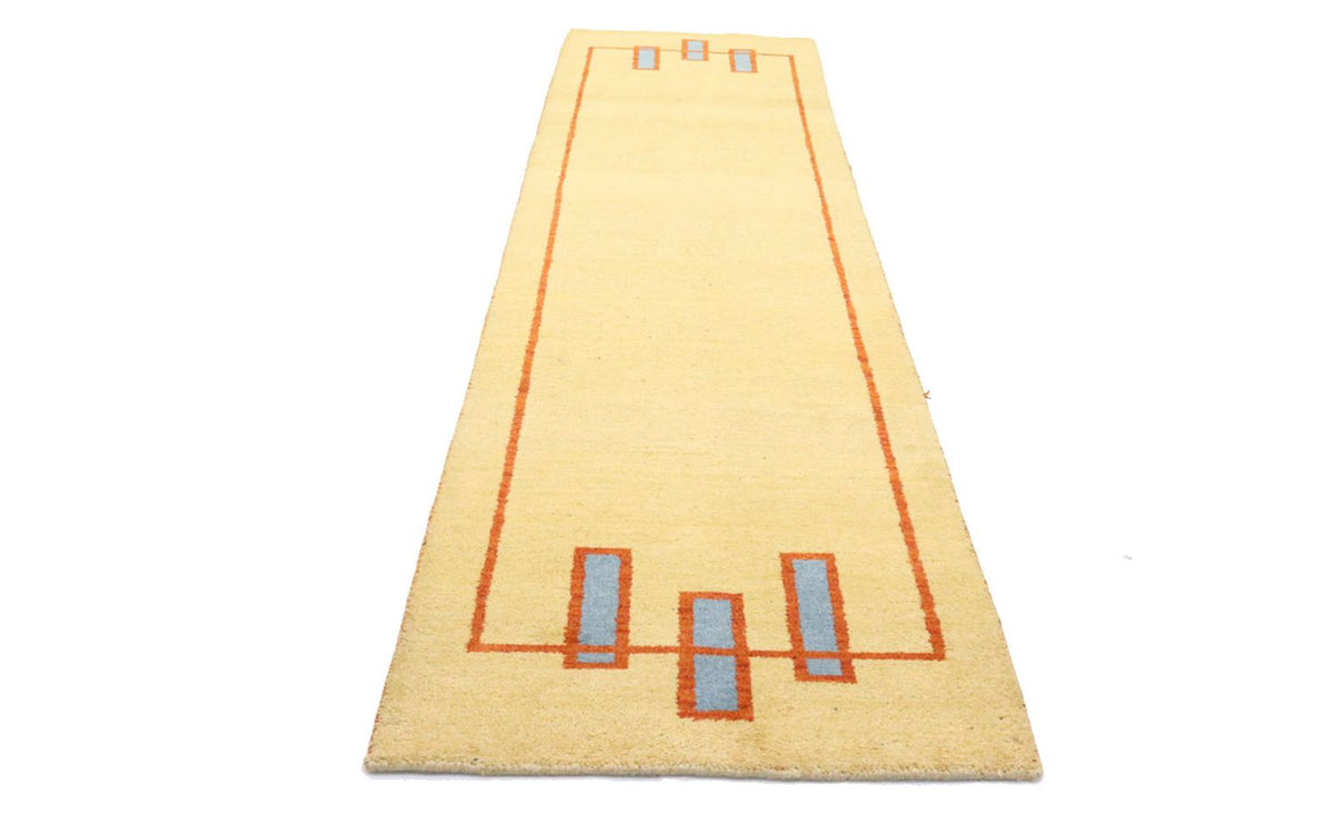 Tappeto corsia Tappeto Gabbeh - Indus - 294 x 80 cm - beige