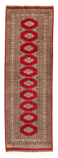 Tappeto corsia Tappeto Pakistani - 247 x 83 cm - rosso scuro