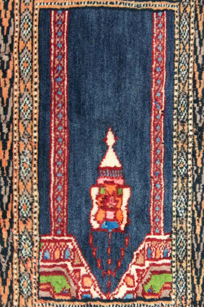 Tappeto afgano - Bukhara quadrato  - 47 x 44 cm - blu