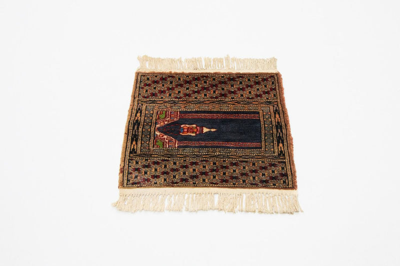 Tappeto afgano - Bukhara quadrato  - 47 x 44 cm - blu