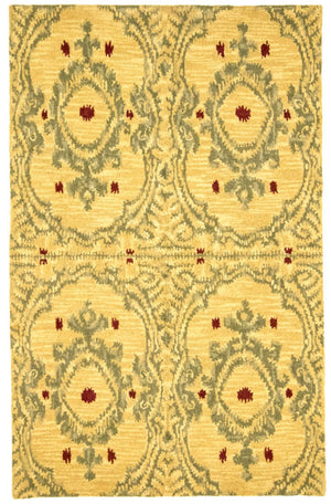 Tappeto di lana - 243 x 152 cm - giallo