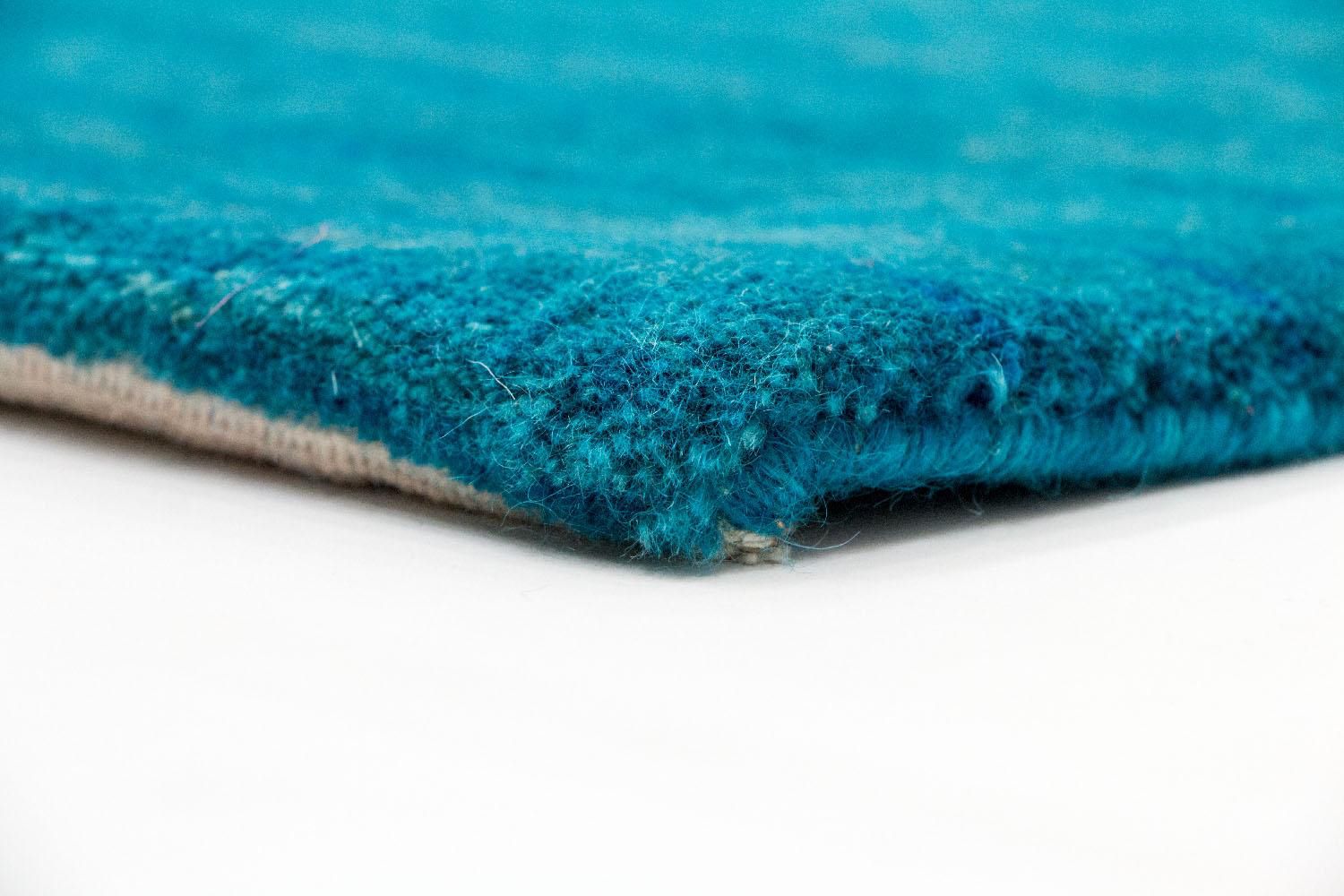 Tappeto corsia Tappeto di lana - 180 x 107 cm - blu
