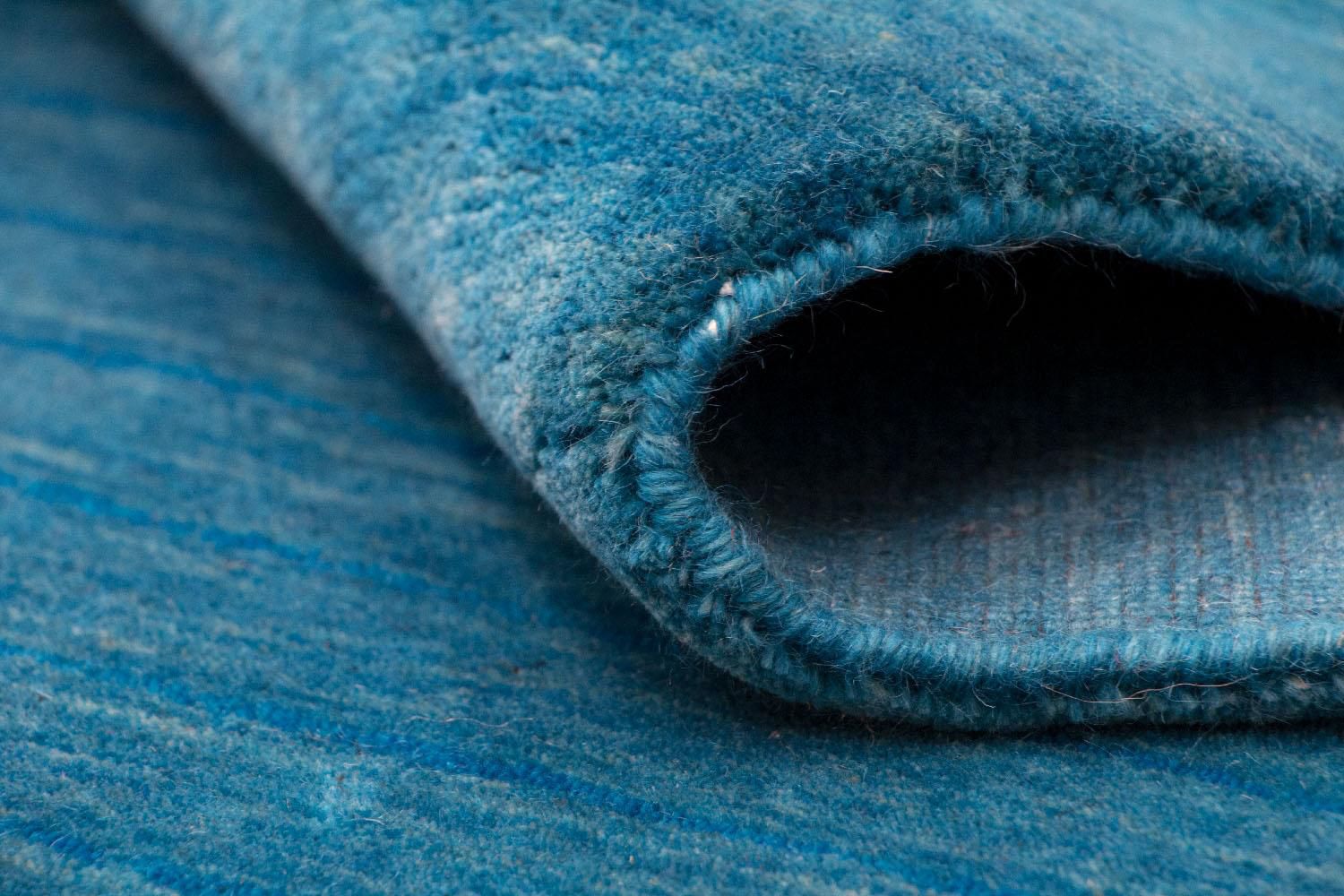 Tappeto corsia Tappeto di lana - 180 x 107 cm - blu