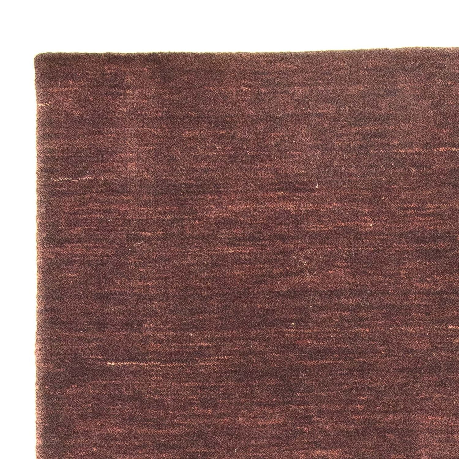 Tappeto Gabbeh - Loribaft Softy - 152 x 103 cm - marrone scuro