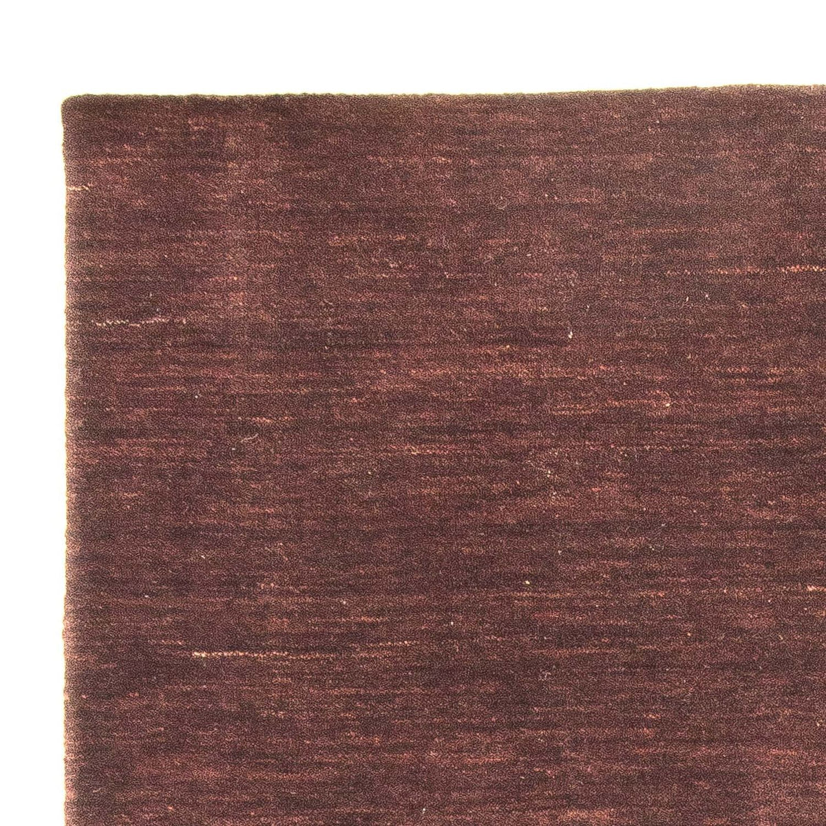 Tappeto Gabbeh - Loribaft Softy - 152 x 103 cm - marrone scuro