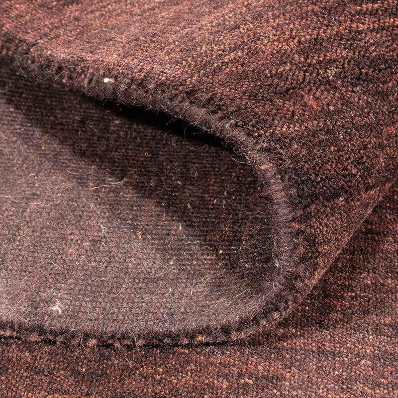 Tappeto Gabbeh - Loribaft Softy - 152 x 103 cm - marrone scuro