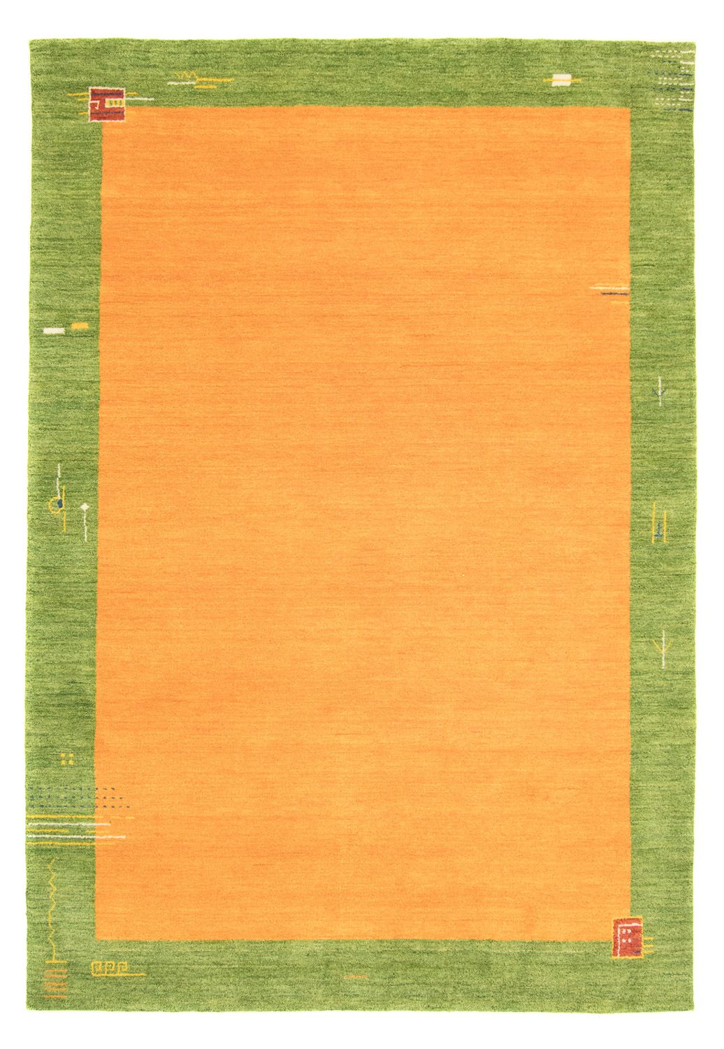 Tappeto Gabbeh - Indus - 300 x 250 cm - arancione