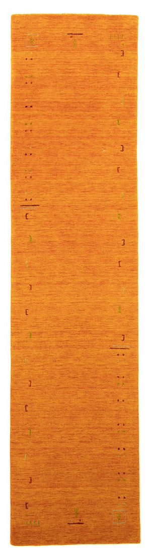 Tappeto corsia Tappeto Gabbeh - Indus - 350 x 80 cm - arancione
