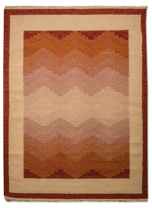 Tappeto Kelim - Tendenza - 200 x 140 cm - arancione