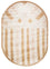 Tappeto di design ovale  - 270 x 180 cm - marrone
