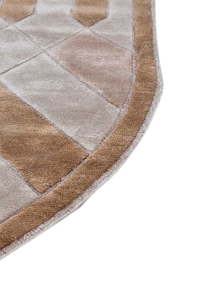 Tappeto di design ovale  - 270 x 180 cm - marrone